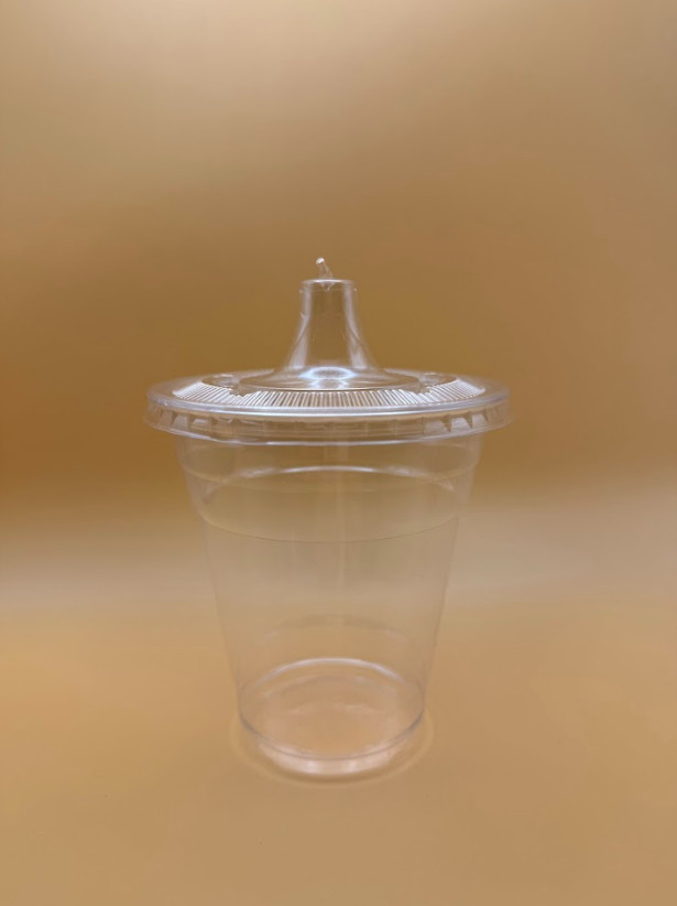 16oz Disposable Plastic Cups With Lids