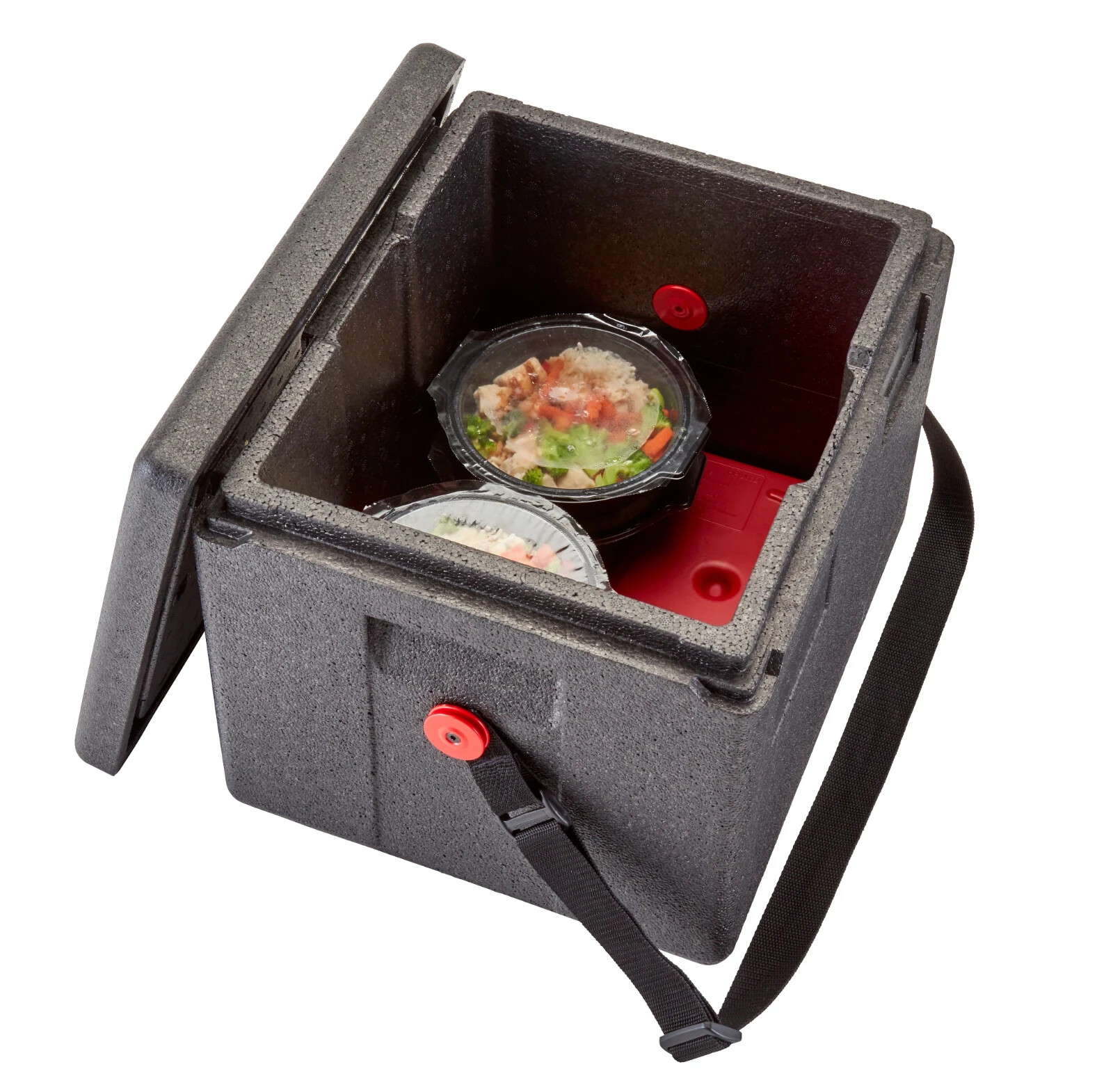 Cambro Cam GoBox Top Loading Insulated Food Pan Carrier,Half-Size EPP280WSTSW110