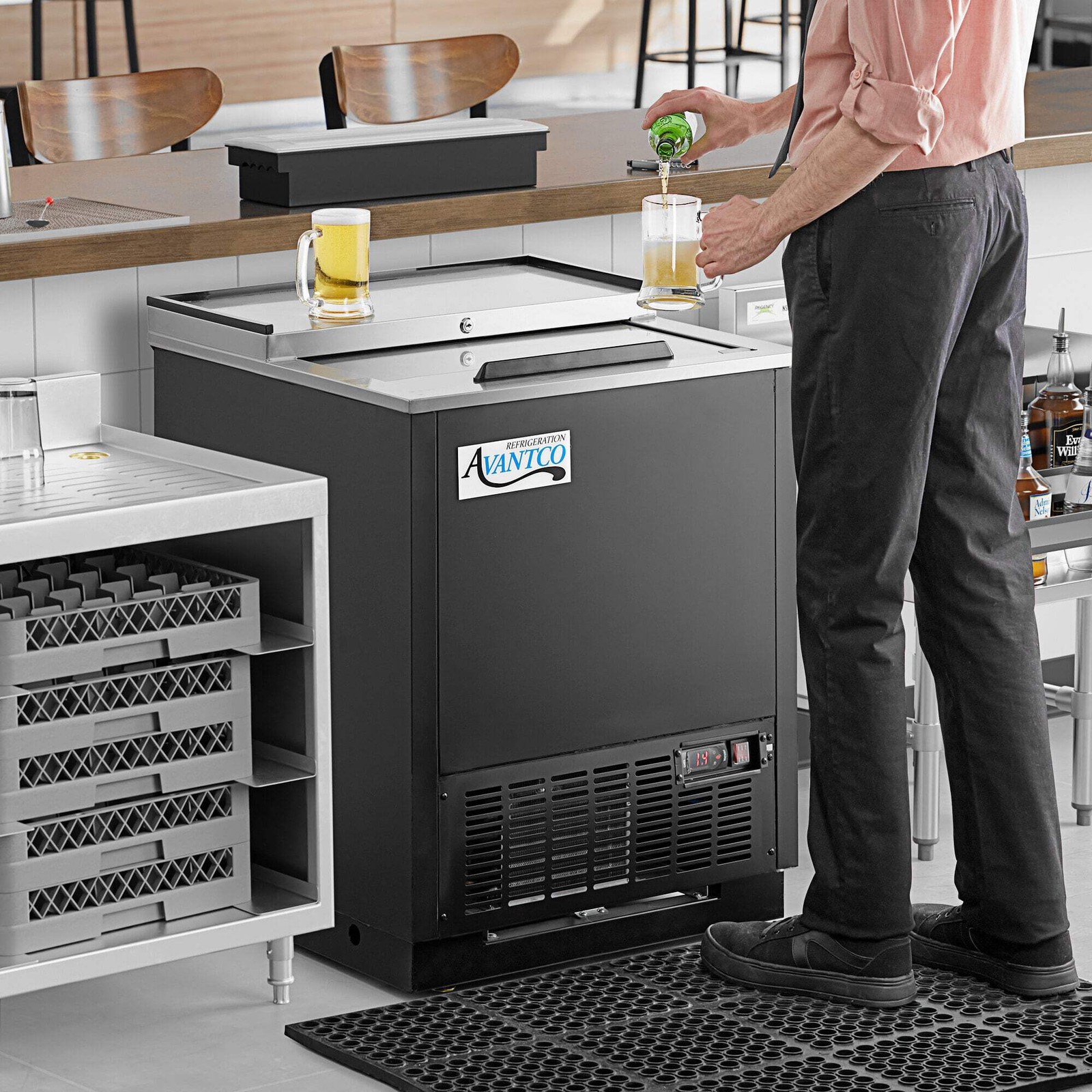 26″ Black Glass Froster / Plate Chiller – 115V