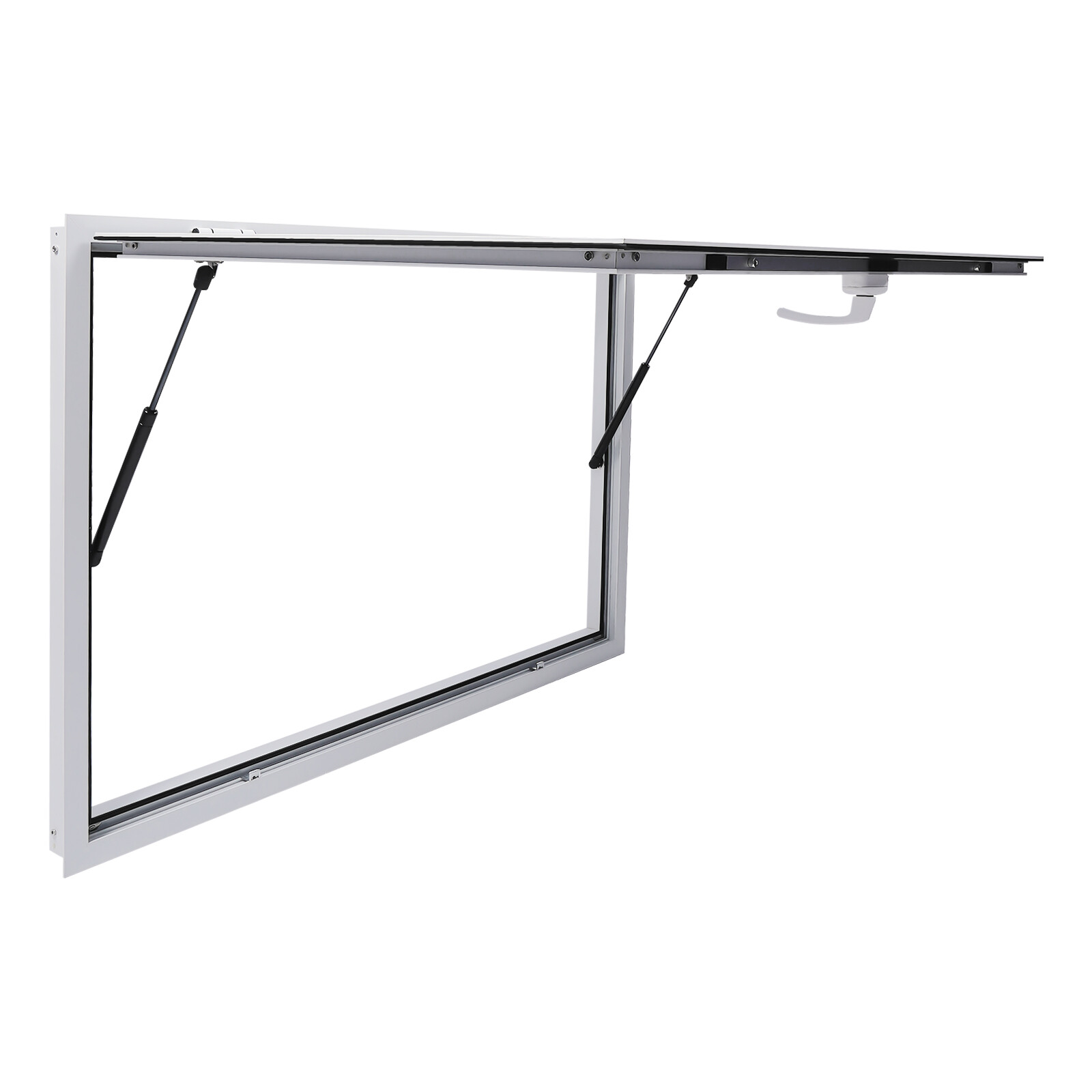 48″L x 32″W White Concession Stand Window Trailer Serving Window Waterproof