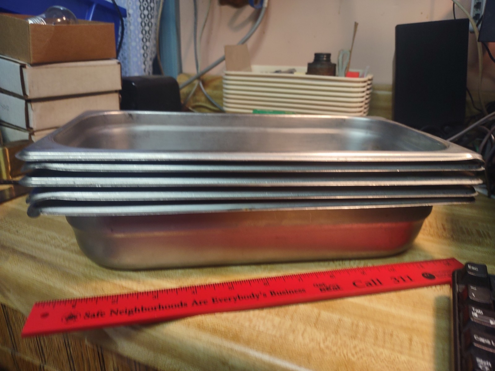Thunder Group Steam Table Third Pan 12″x 6.5″ 2.50″ deep quan 5