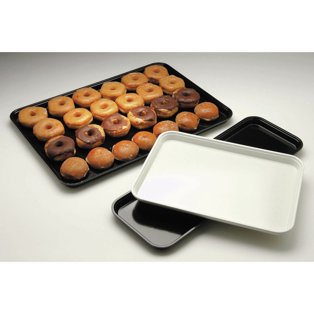 HUBERT® Black Fiberglass Market Display Tray – 26″ L x 18″ W x 1″ H