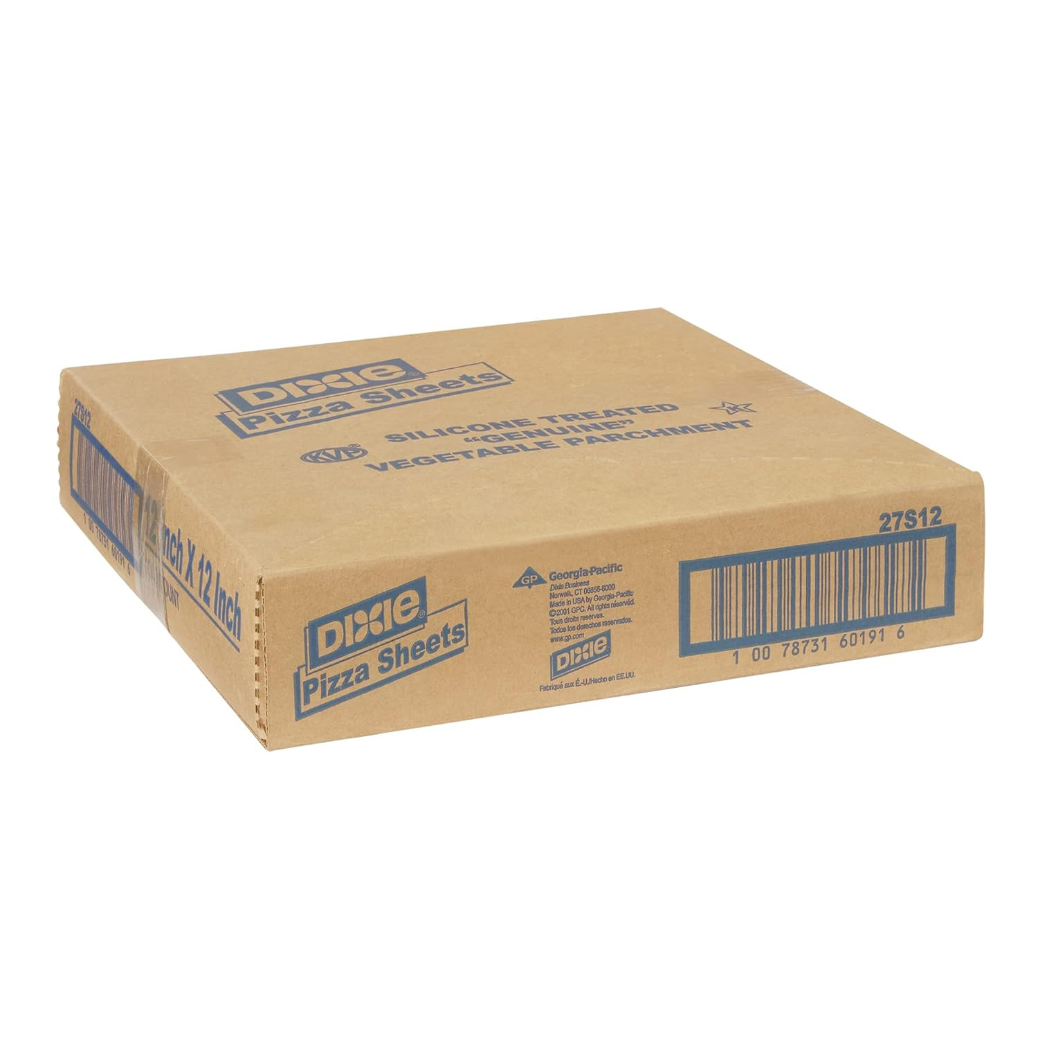 Dixie Silicone-Coated Parchment Pizza Sheets, 12″x12″, 1000 Count