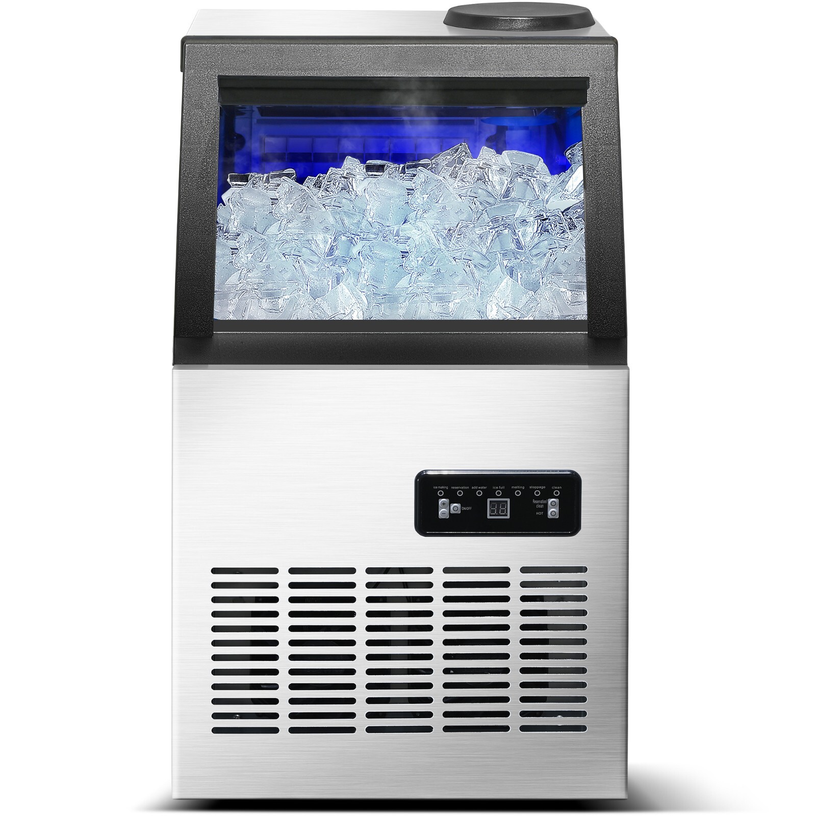 Commercial Ice Machine 120lbs Built-in/Freestand Restaurant Bar Cube Maker New