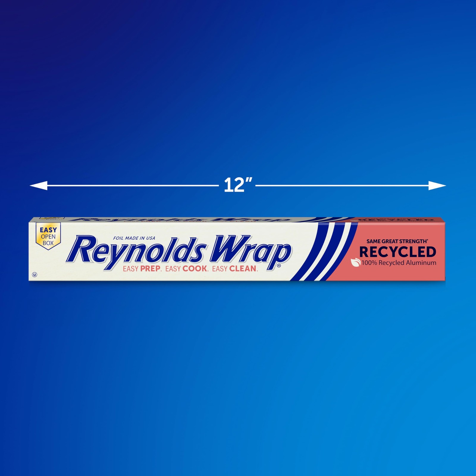 Wrap Recycled Aluminum Foil Roll 100% Recycled Materials 200 Sq. Ft. Food