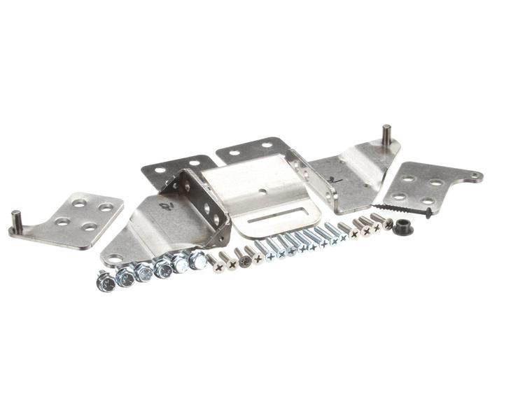 Glastender Hinge Set And Brackets For Wood Doors, 180^ Swing, 06006596 – Free