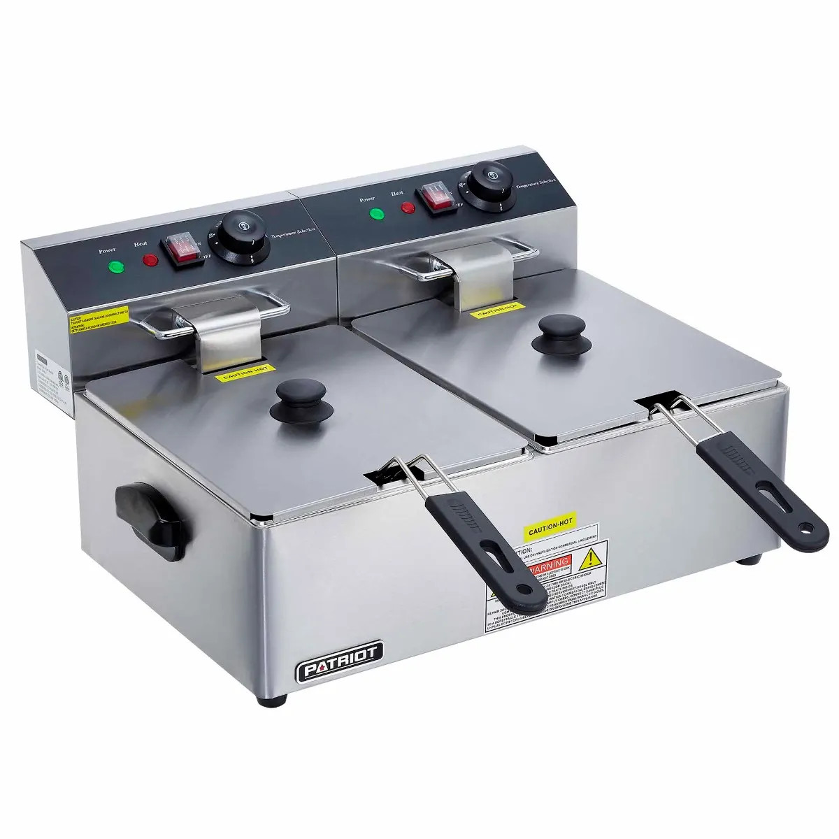 Patriot EF6L2 30 lb. Light Duty 120V Electric Countertop Fryer 21-3/4″W With …