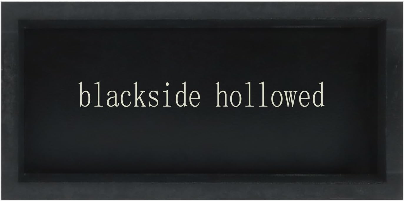 Esur Motivational Home Office Desk Black Decor – Farmhouse Wooden Box