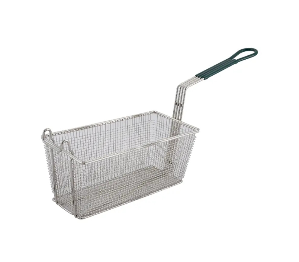 Winco FB-30 Nickel Plated Wire Mesh 13-1/4″ x 5-3/4″ x 6″ Fry Basket