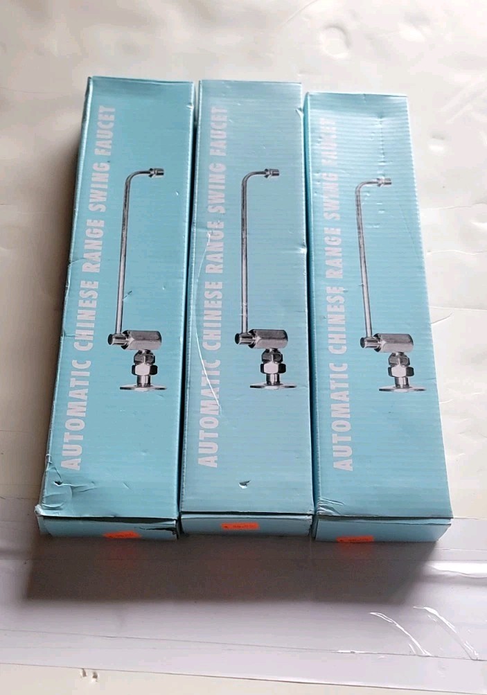 Lot Of 3 automatic chinese range swing faucets Bundle New