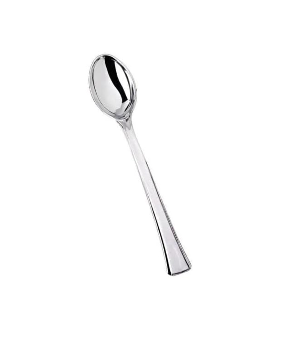 Mini Clear Plastic Spoon – Durable Disposable Utensils for Desserts 144pcs