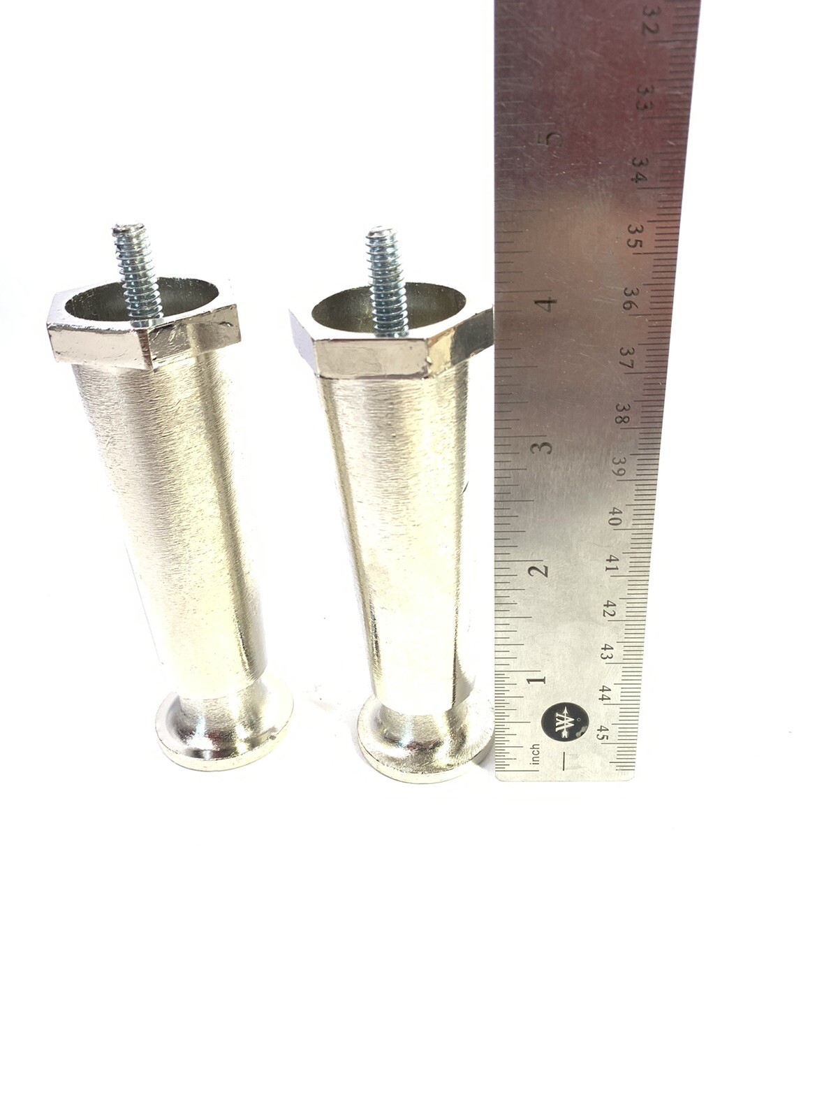 2-Adjustable Counter Appliance Legs Flanged Foot 1/4-20 Thread Stud CHG A60-1653