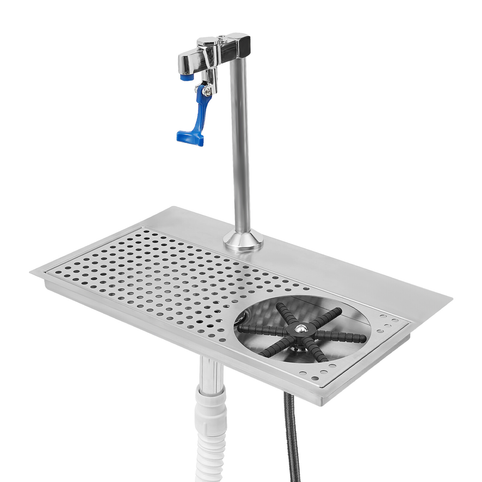 Cup Washer Cafe Hotel Restaurant Commercial Cup Wash Cleaning Rinser W/ Faucet