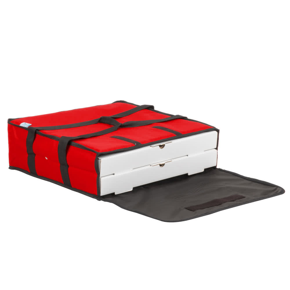 6 PACK Insulated Catering Pizza Food Delivery Carrier Hot Bag Box Red 18″ 16″