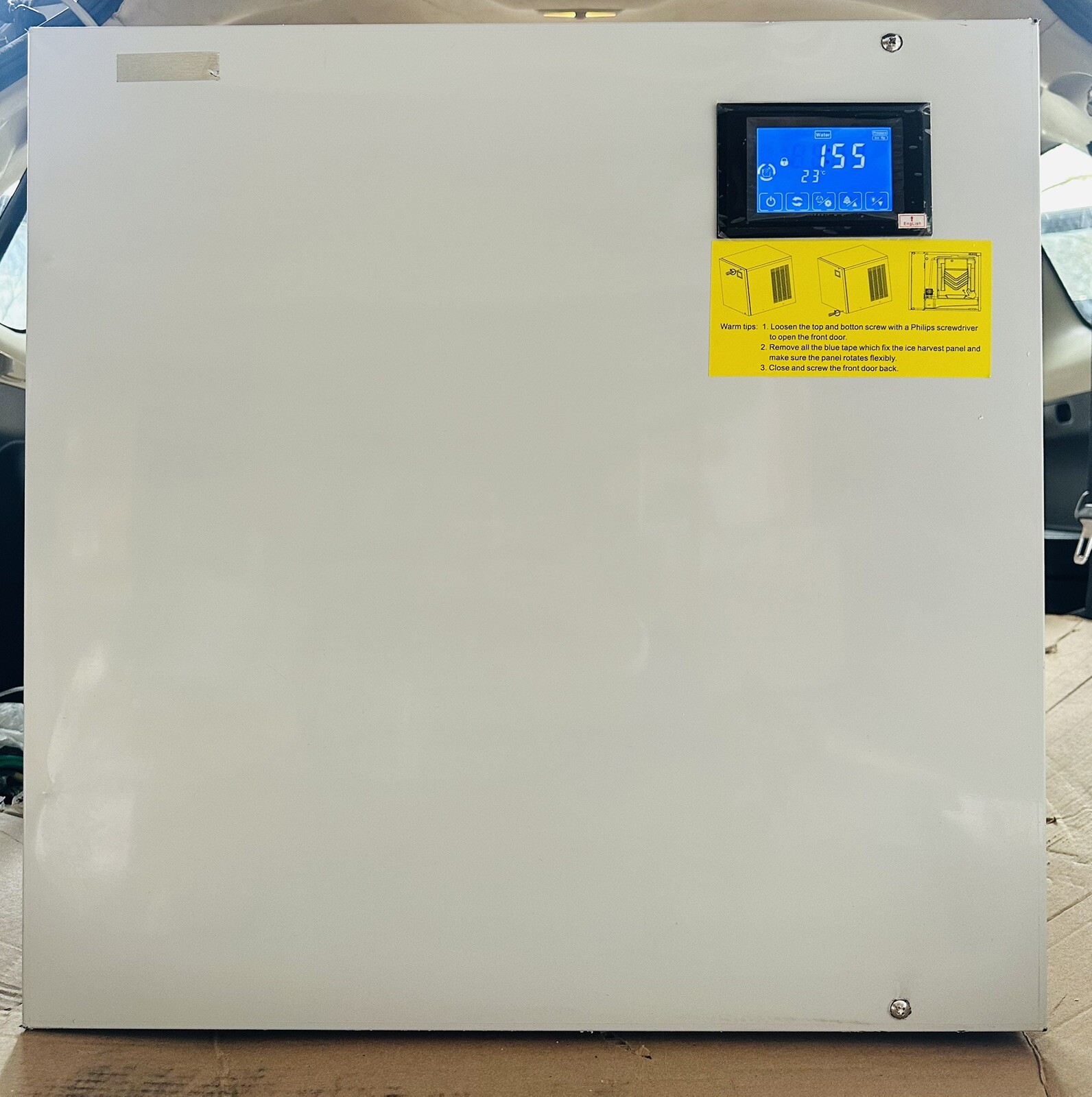Rapsuar LMF156 500 LBS/24H Commercial Ice Maker Machine 156 PCS Cubes in 10Mins