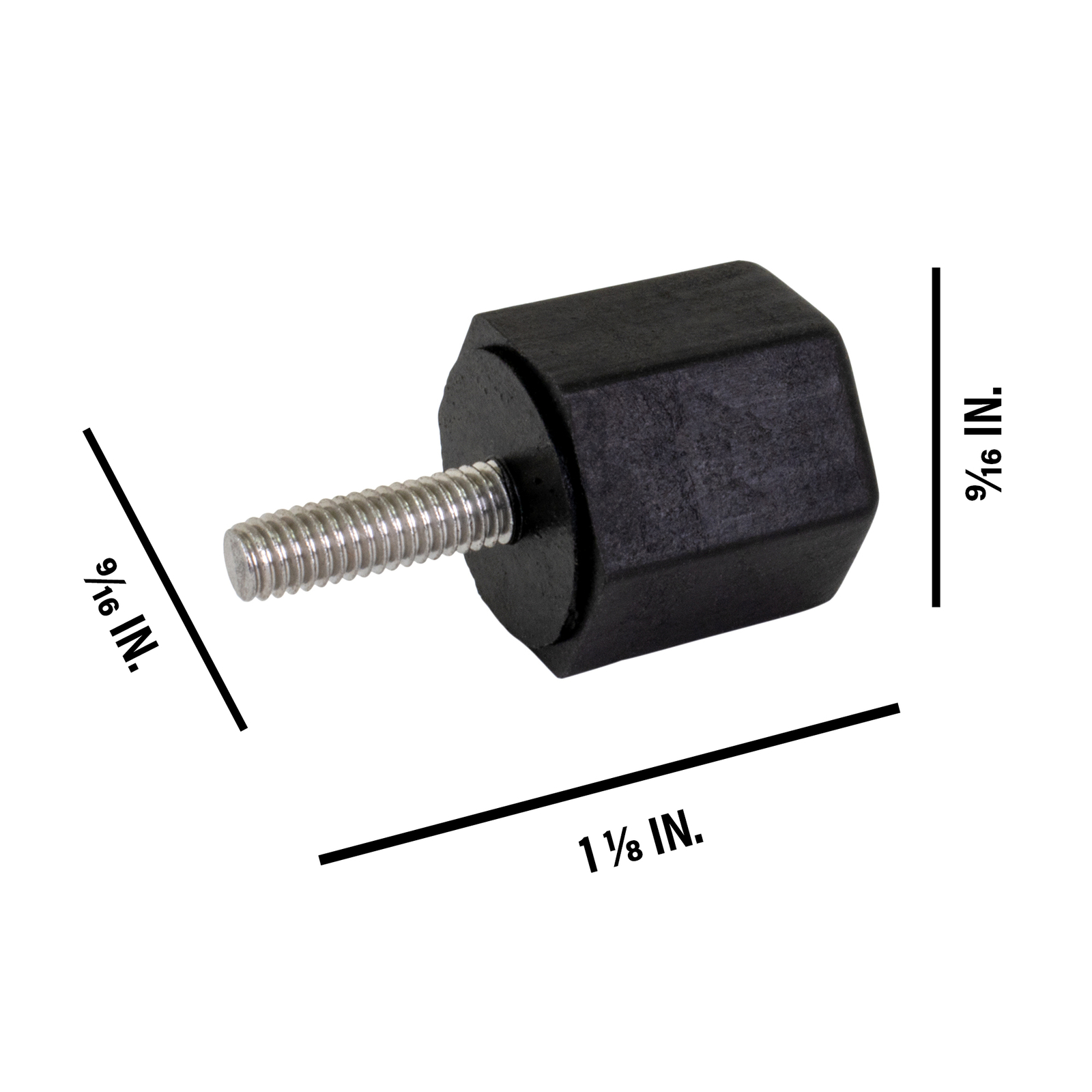 IMM 5-Pack Replacement for Hoshizaki 415949G11 Black Thumbscrew