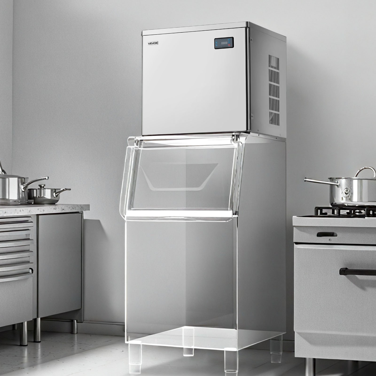 VEVOR Commercial Ice Maker Machine – Head 650 lbs/Day Self-Cleaning Ice Maker