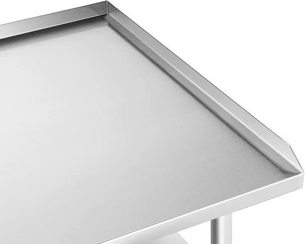 Stainless Steel Rolling Grill Equipment Stand Table 30″x36″ with Casters