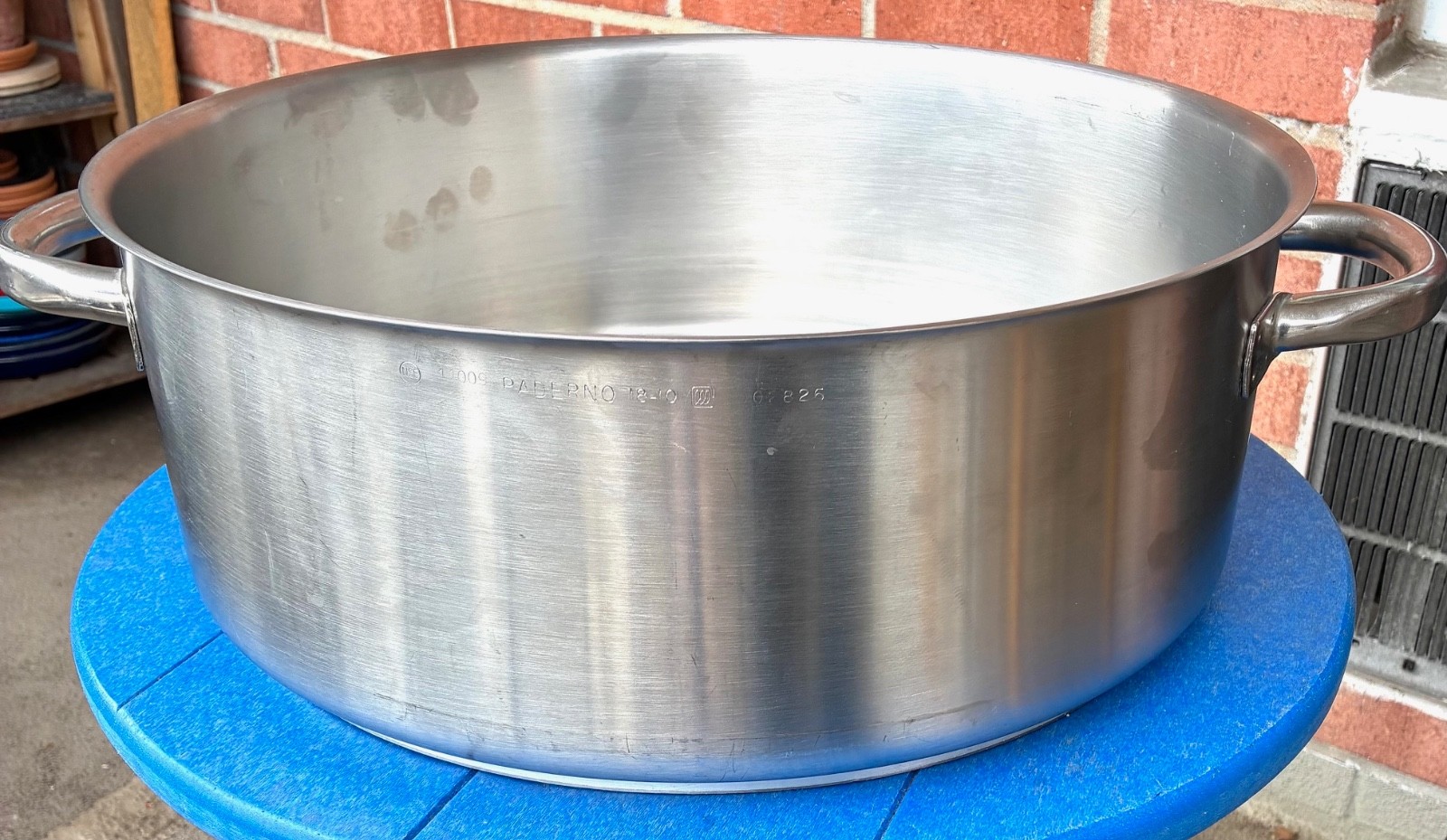 Paderno 16 qt, 18/10 SS Rondeau / Braising Pot , 02826, Commercial Grade