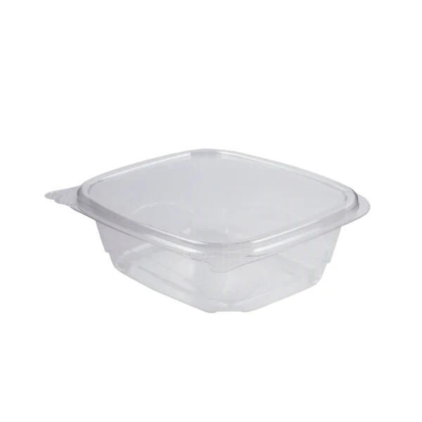 Karat 12oz PET Plastic Hinged Deli Container/ Takeout Salad Container(200 pcs)