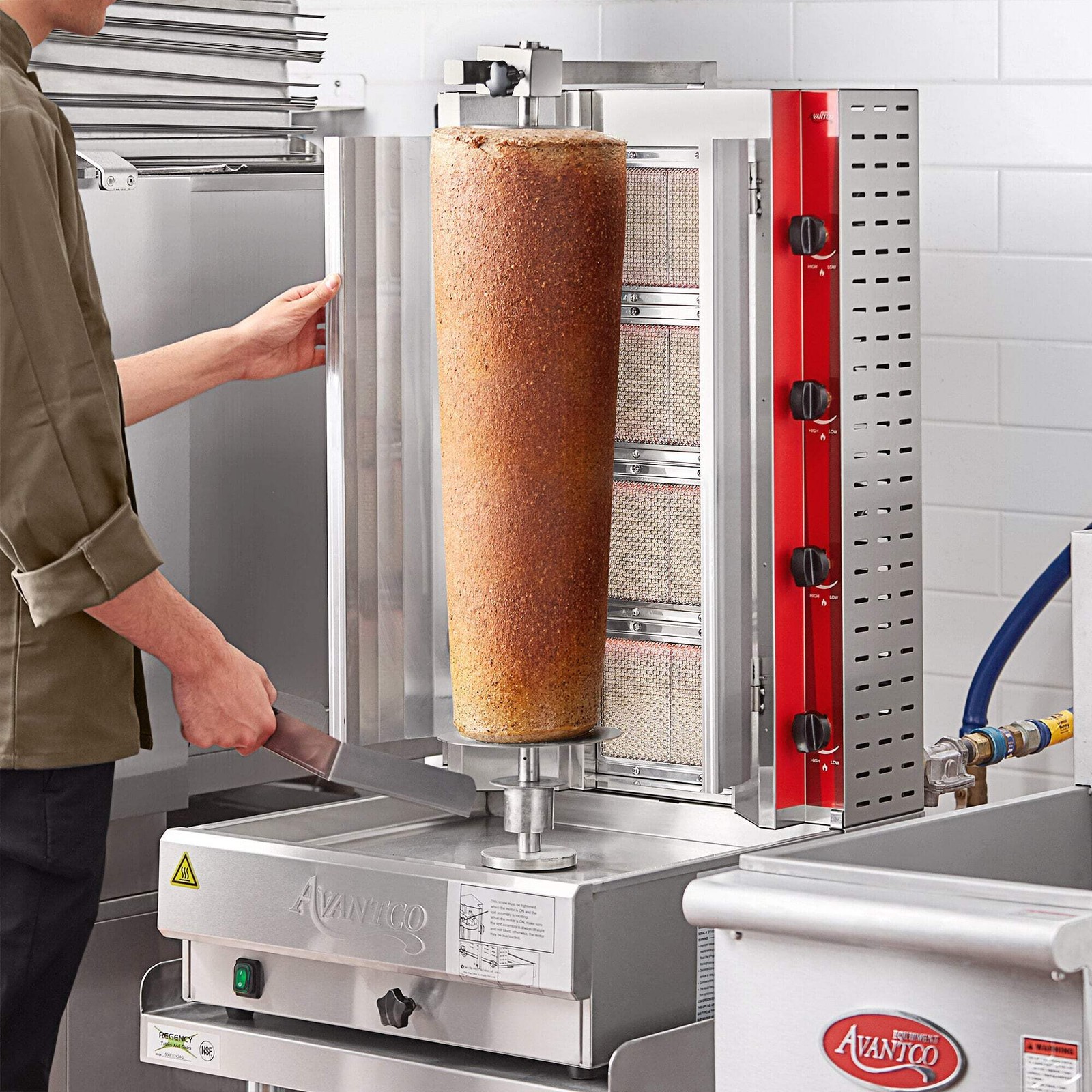 Natural Gas Vertical Broiler – 100 lb. Capacity, 38,000 BTU