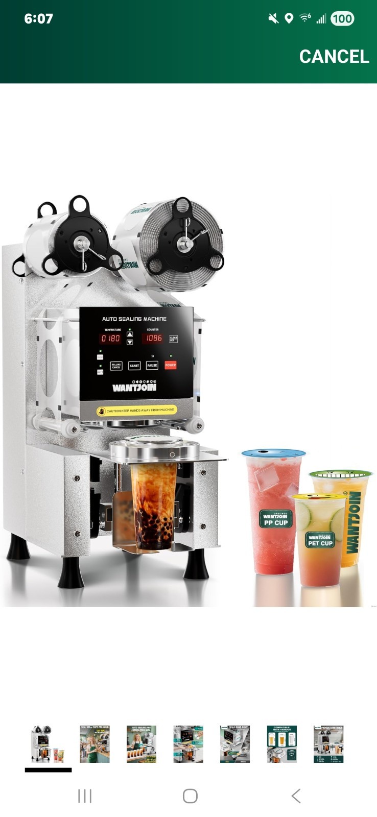 WYZworks WYZSTERILIZERKA208 Cabinet Cup Sealing Machine
