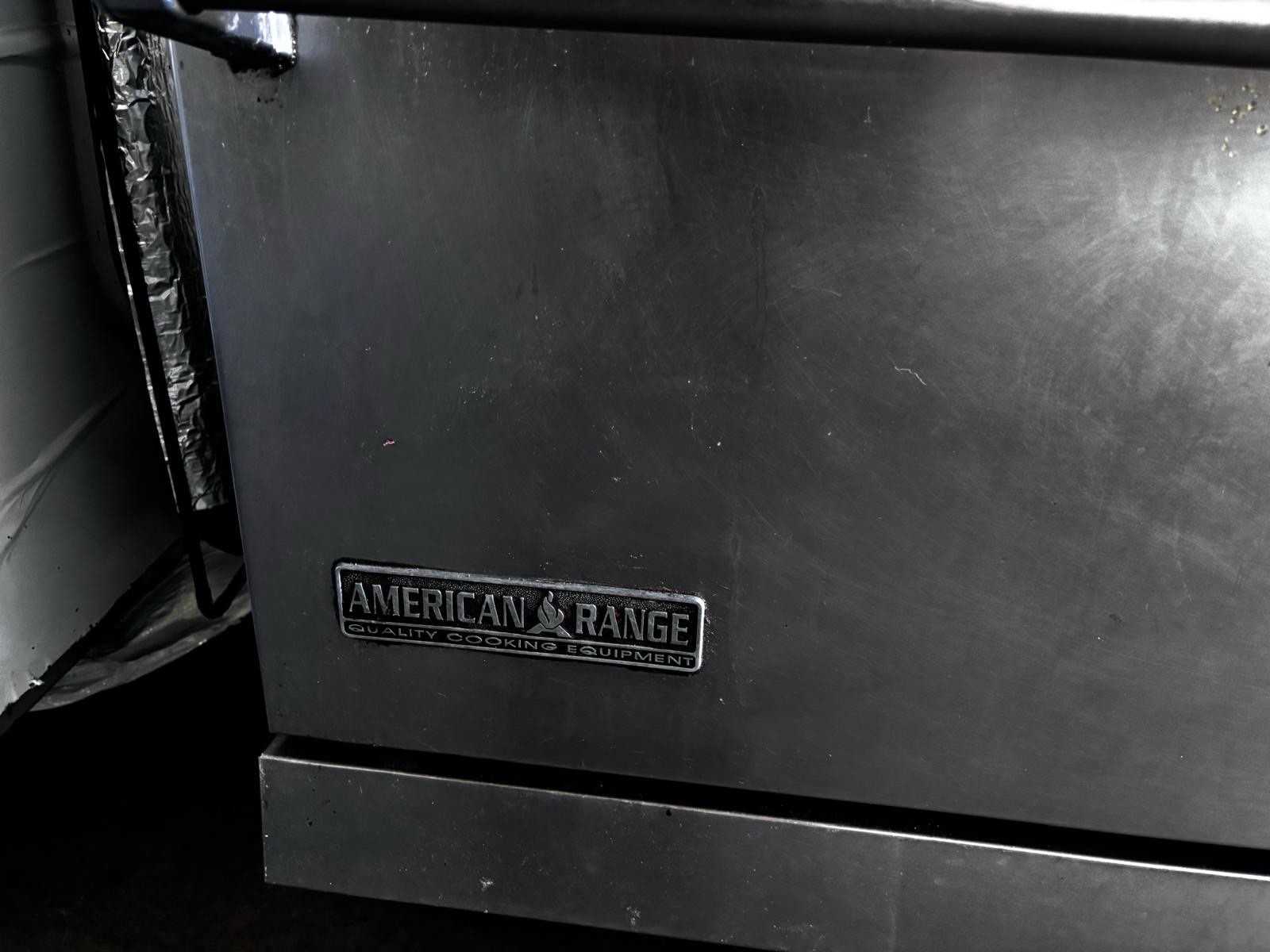 American Range 60 inch Heavy Duty Restaurant Range Griddle and 2 Ovens READ PLZ