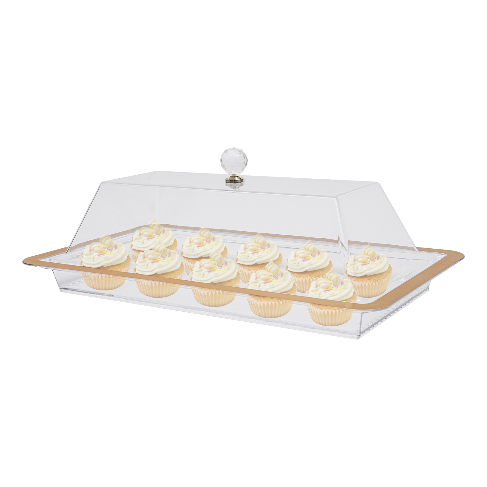Acrylic Cake Stand Serving Tray with Lid Wedding Cake Stand with Cover Modern