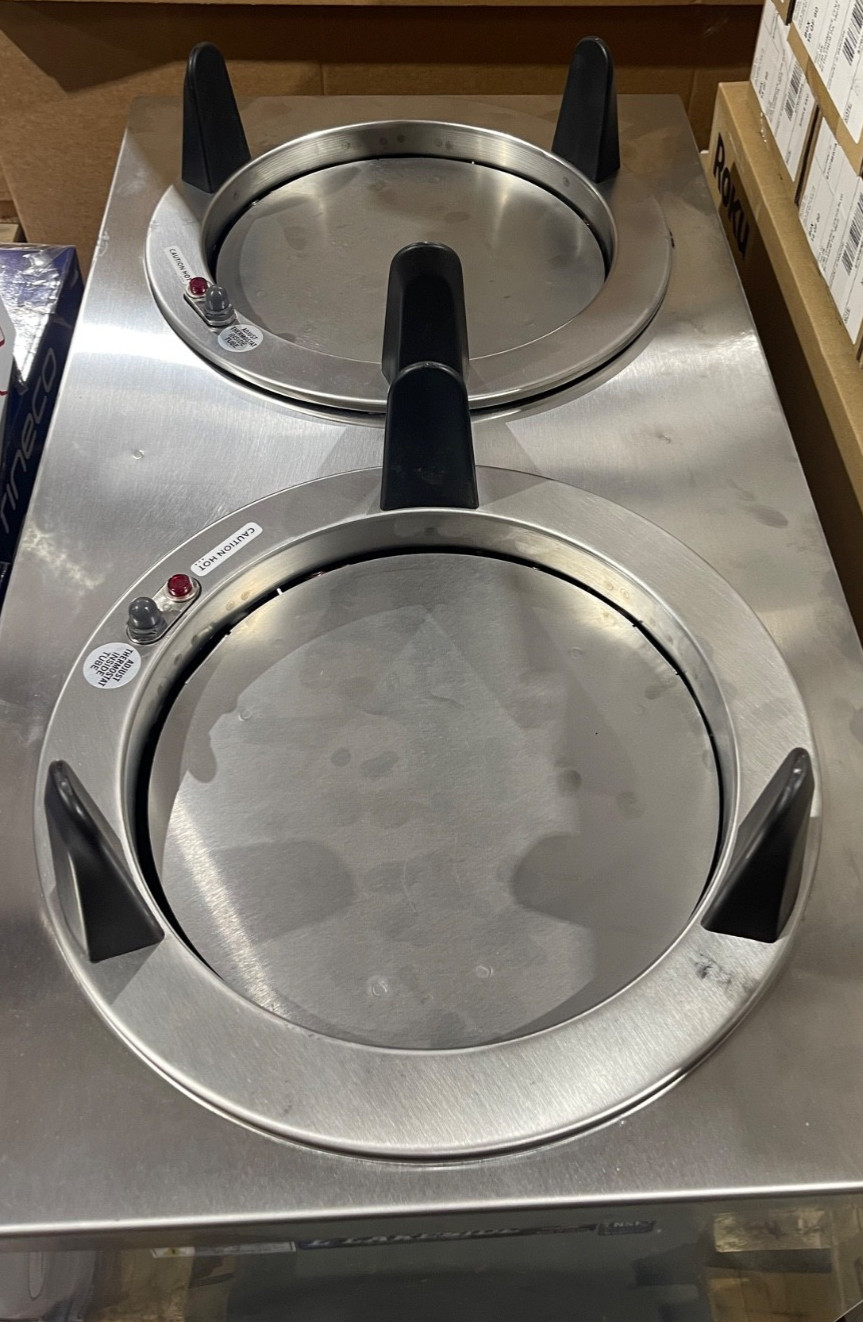 Lakeside 6210 Regular Heated Mobile Plate Dispenser Stainless Steel 2 Stack