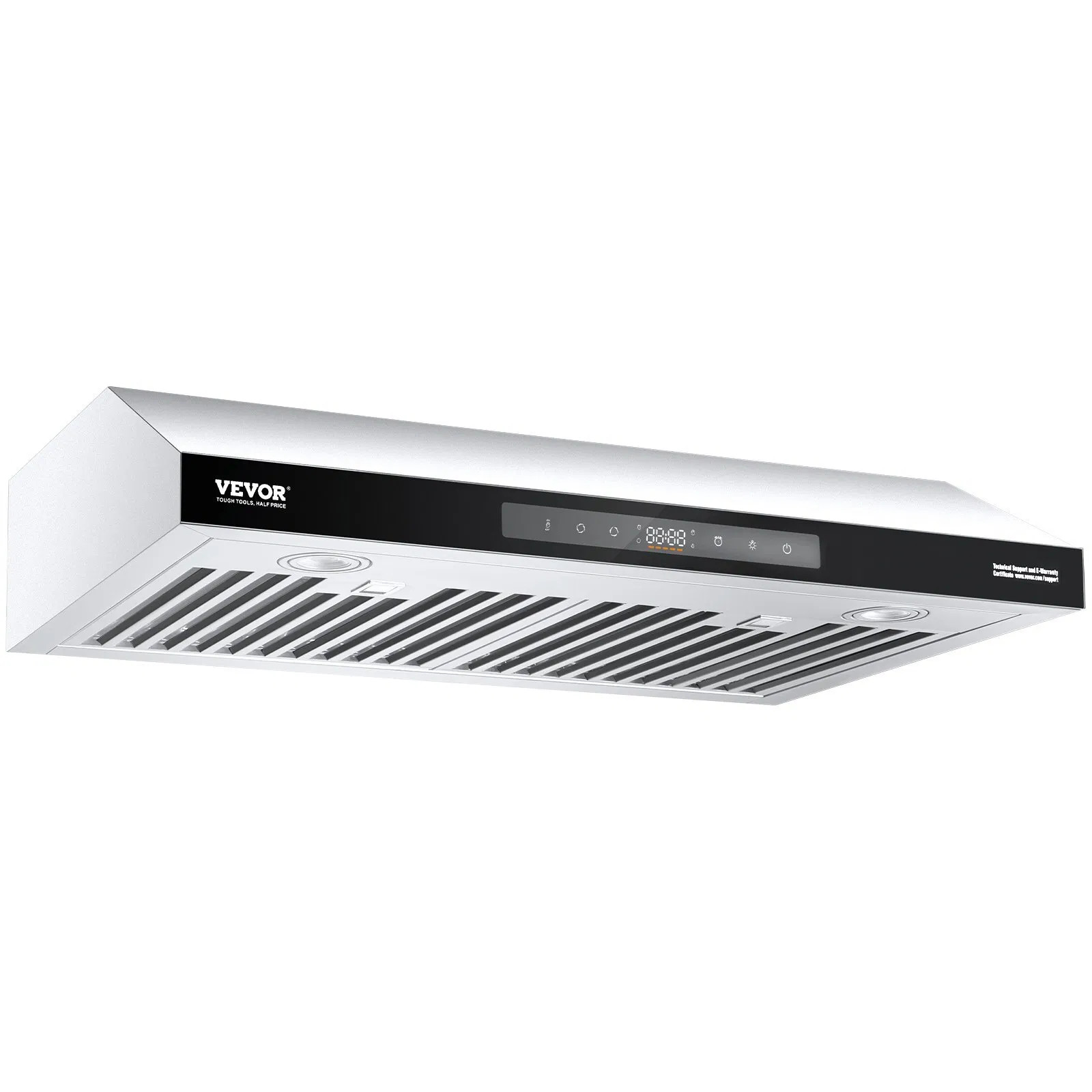 Under Cabinet Range Hood, 30 Inch Kitchen Vent Hood, 900CFM Dual Motors Stainles