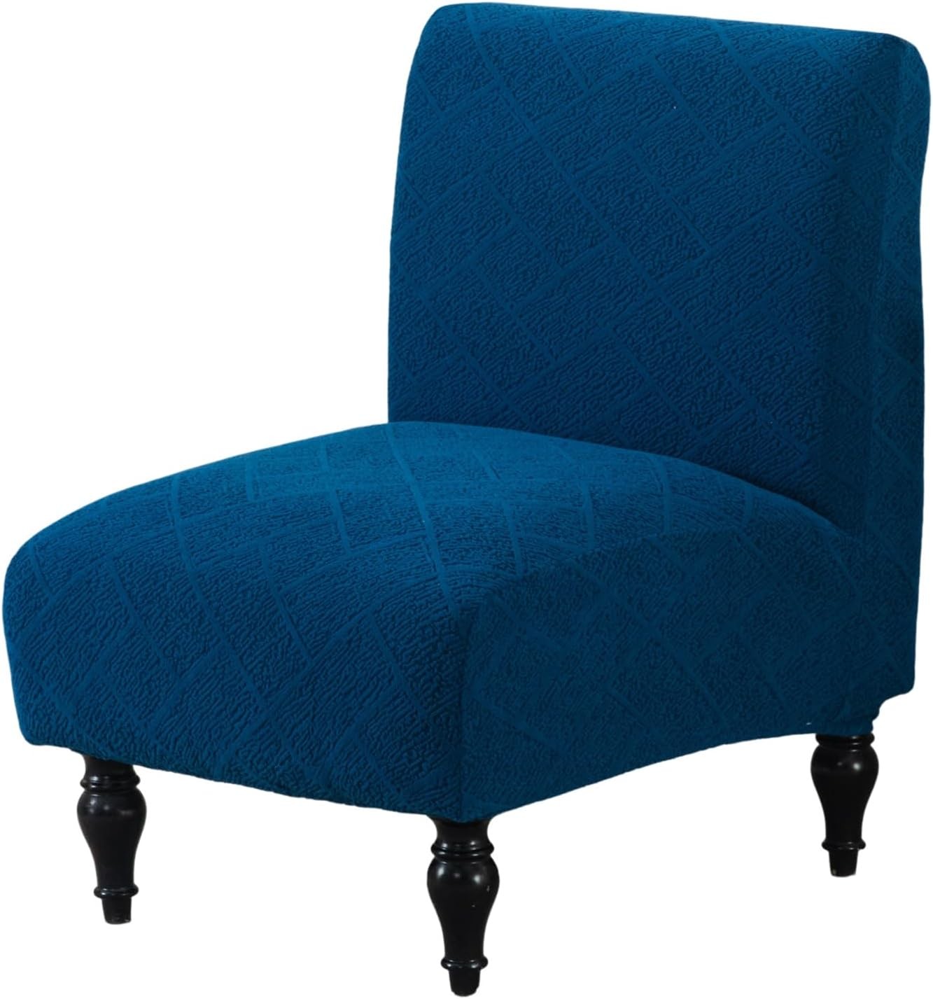 Armless Accent Chair Cover Stretch Jacquard Accent Chair Covers Without Arms