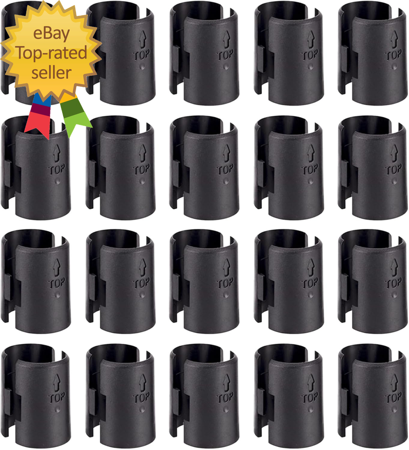 Wire Shelving Shelf Lock Clips Replacements for 1″ Post Metal Shelving Sleeves
