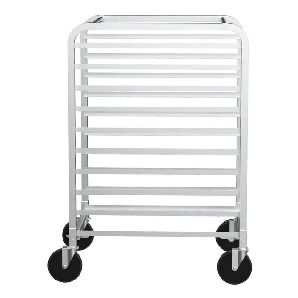 Commercial 10-Shelf Bun Pan Rack on Locking Casters – Stainless Steel Kitchen