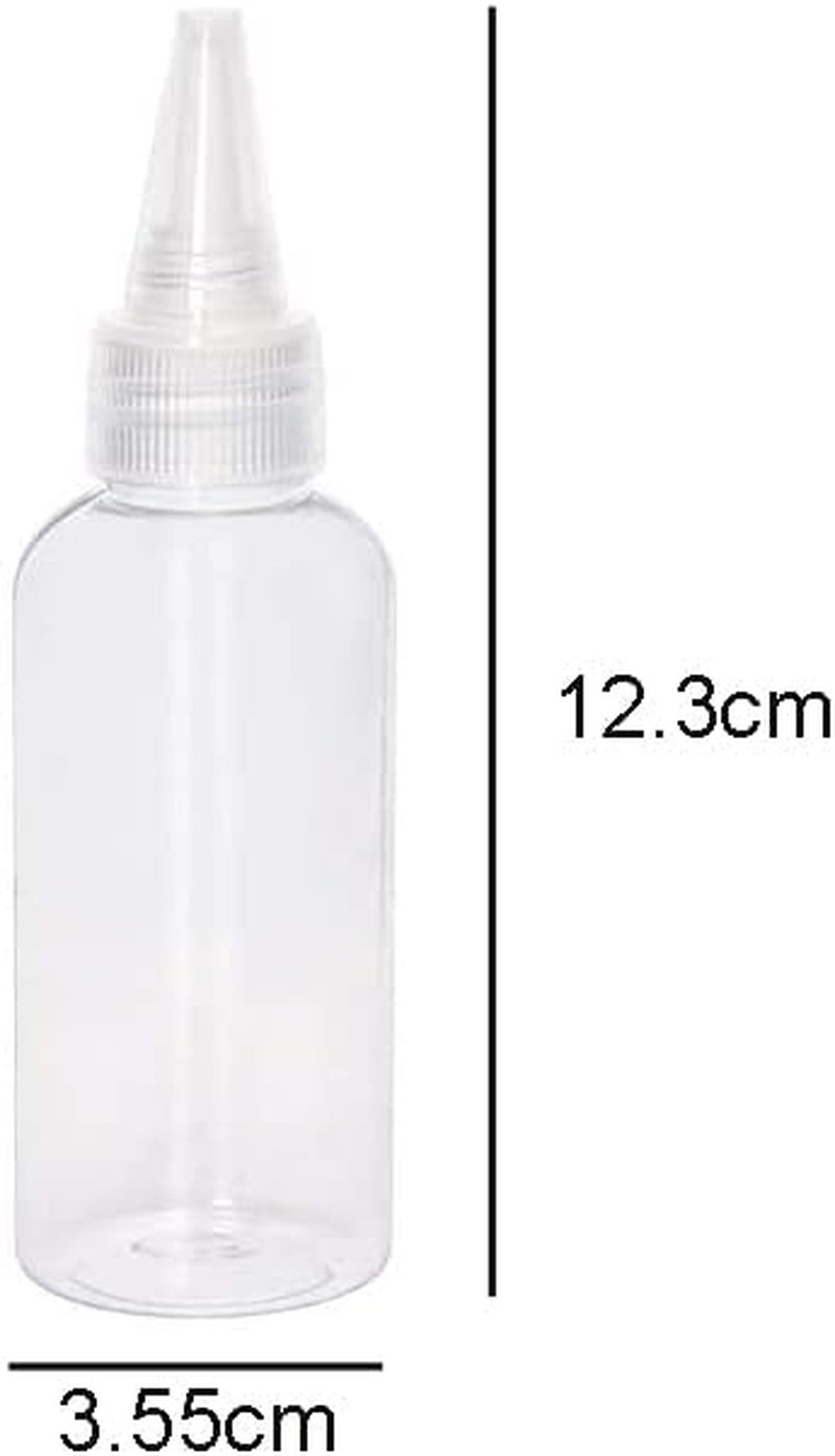 6 Pieces Plastic Squeeze Bottles 2Oz Small Squeeze Bottles Plastic Bottles Appli