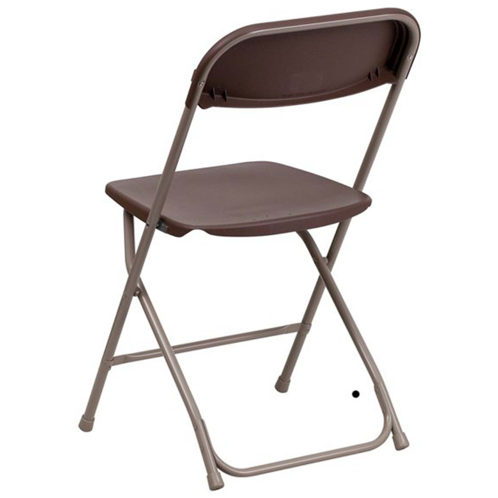 Plastic Folding Chairs Brown 10 Pack Indoor Outdoor Event Party 700 lb Capacity