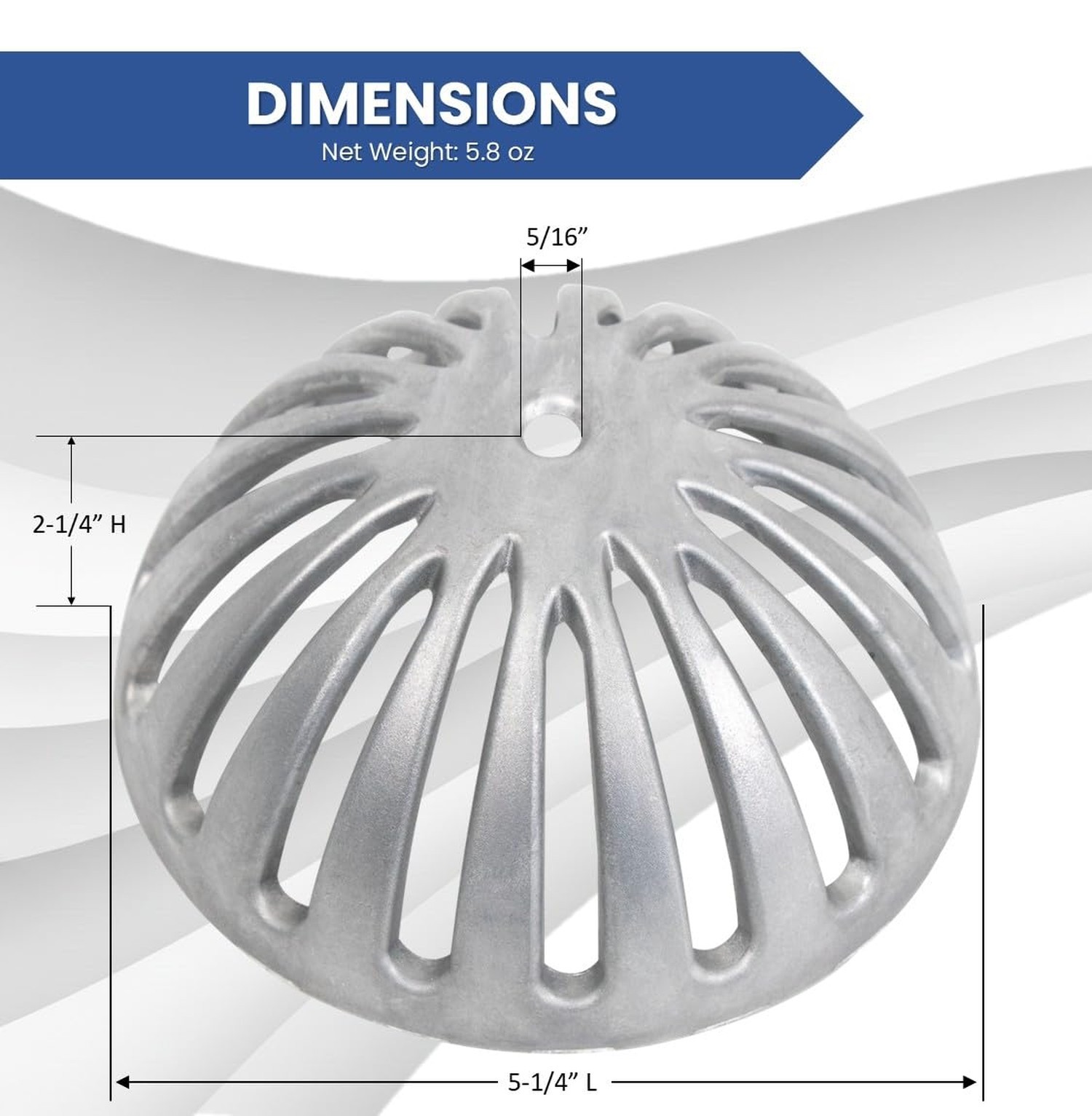 GSW FS-DS Aluminum Dome Strainer, Floor Sink Drain Cover for 12″ Floor Sink. …