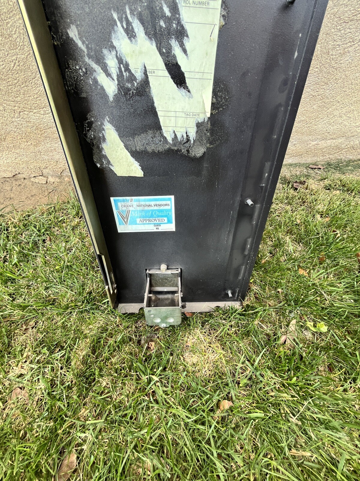 Crane National Vendors 430 Black Door With Lock And Key, Dollar Acceptor 🔥 MEC