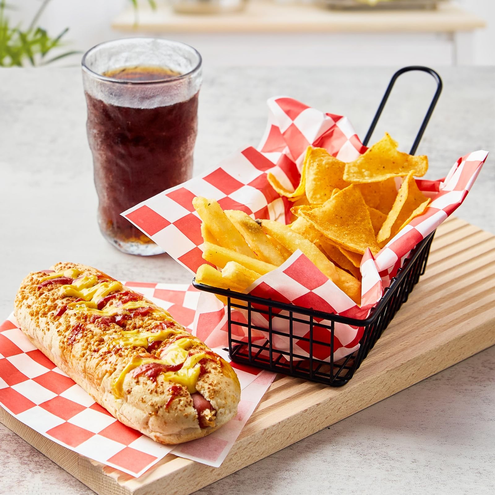 500 Sheets 12×12 Inch Red White Checkered Deli Paper Grease Resistant Food great