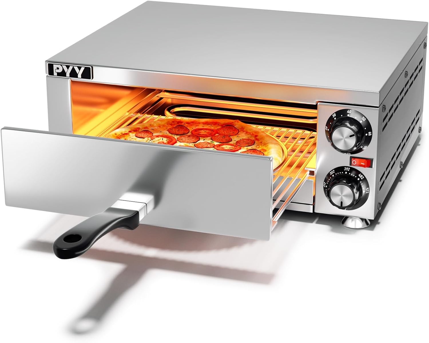 PYY Pizza Oven Indoor Electric Countertop Commercial Stainless