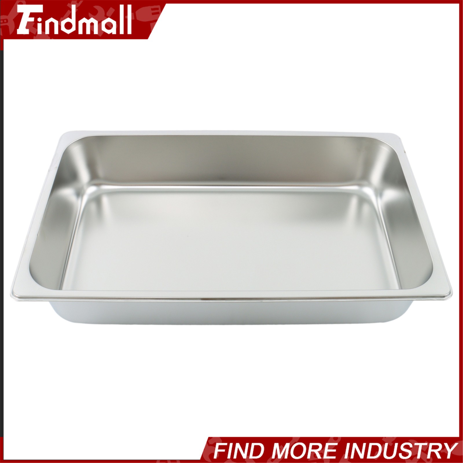 Findmall 4″ Deep Full Size Steam Table Pans w/ Lids 4 Pack Set Hotel Food Buffet