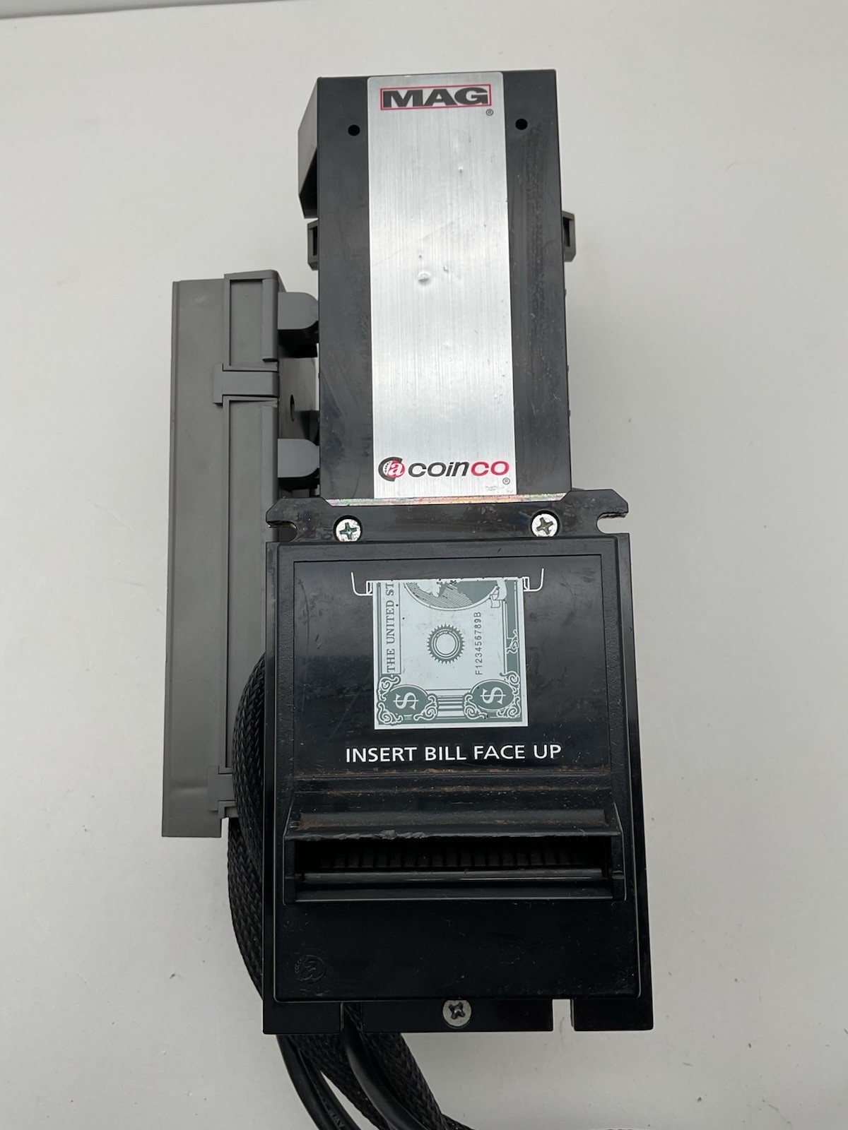 1 COINCO magpro mag 50Bab BILL ACCEPTOR DOLLAR bills 11OV/24V