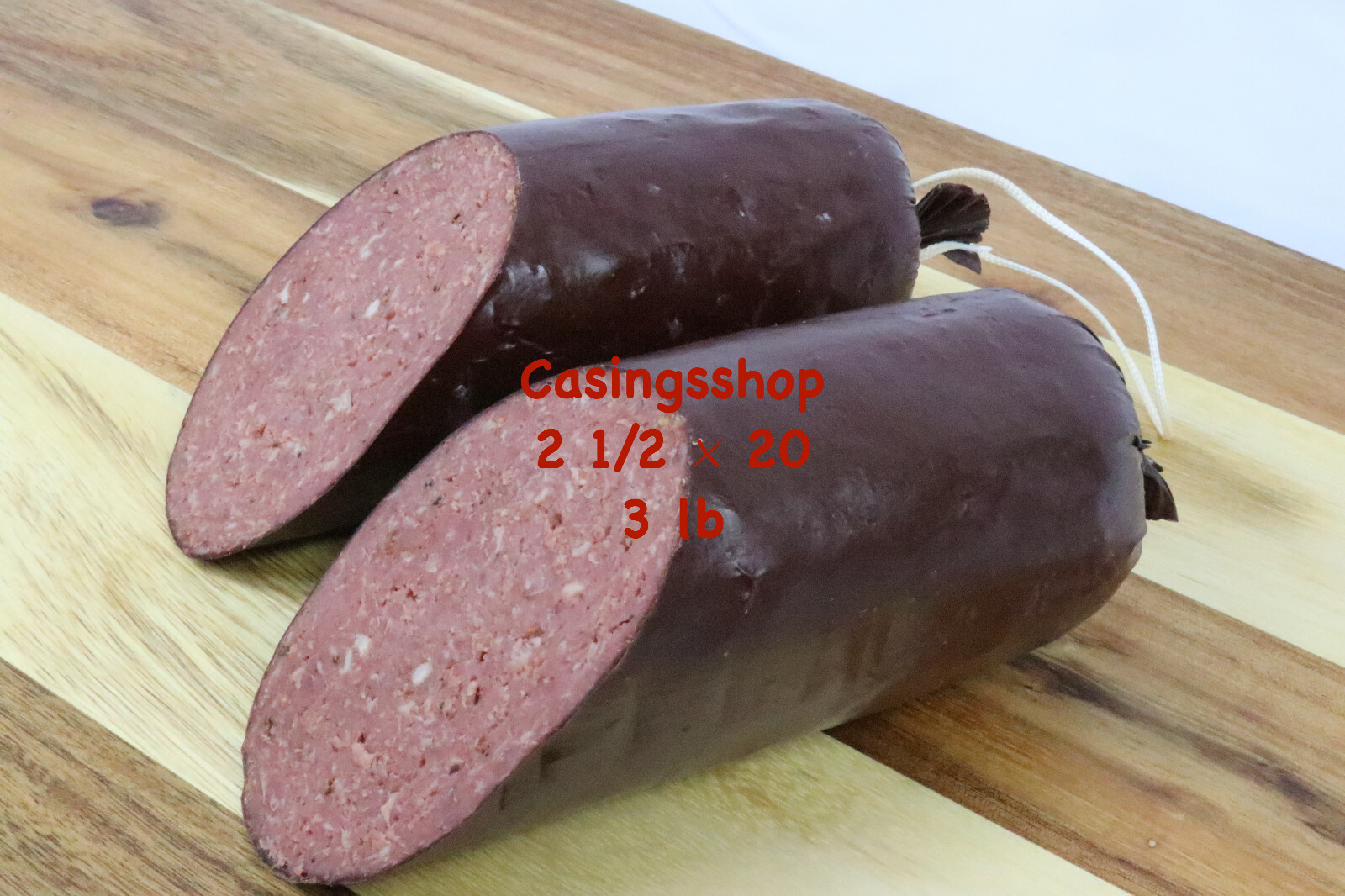 *SALE* 100 pcs Summer Deer Sausage Casings Sleeves Hold 3 lb ea Size 2.5 x 20