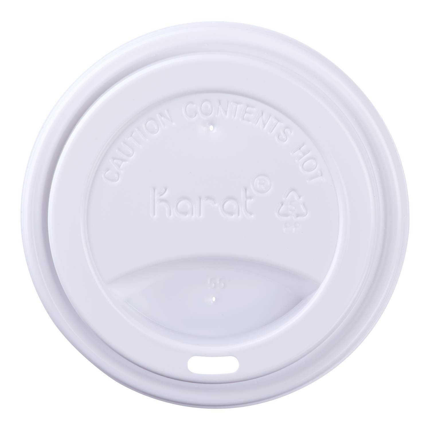10-24 oz Sipper Dome Lid – White, Case of 1000, Perfect for Drinks & Events