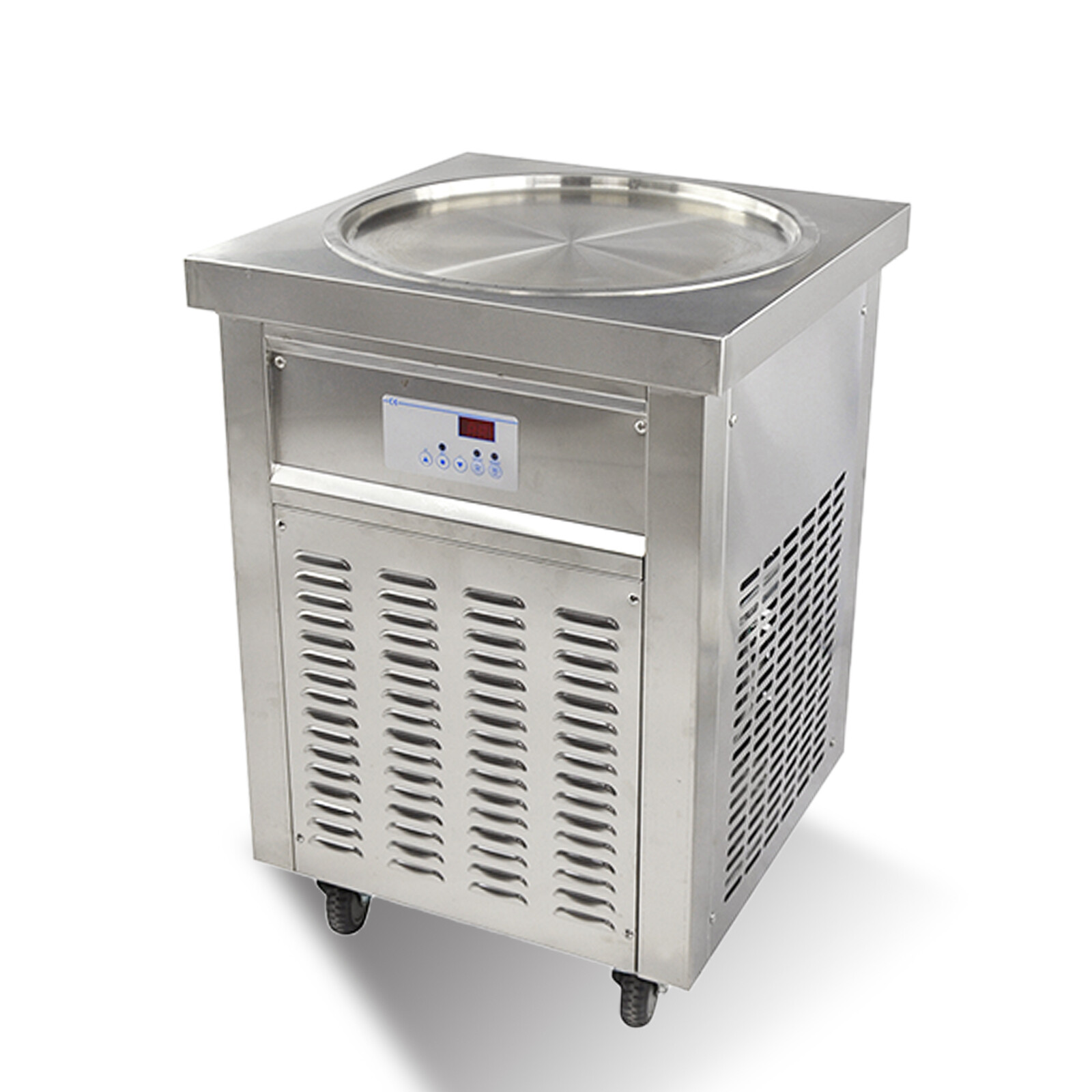 Kolice ETL Commercial Ice Cream Roll Machine, 22″ (55cm ) Single Round Ice Pan