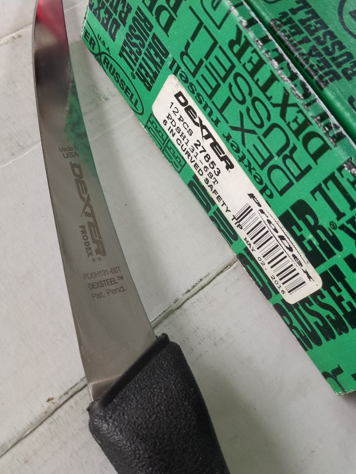 Dexter Russell Prodex PDSH131 6″ Curved Semi-Flex Boning Knife Safety Tip 27853