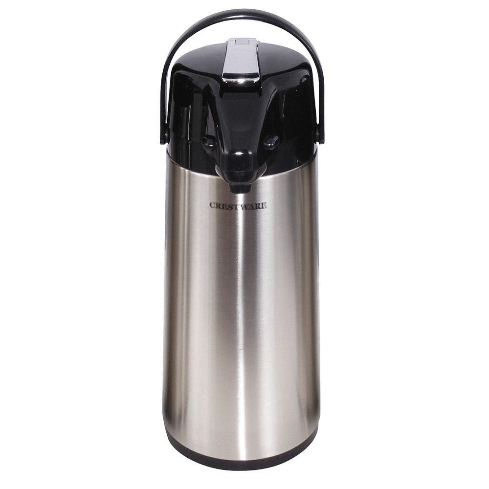CRESTWARE APL25G Leaver Airpot,84 fl oz Cap.,Glass 19H512