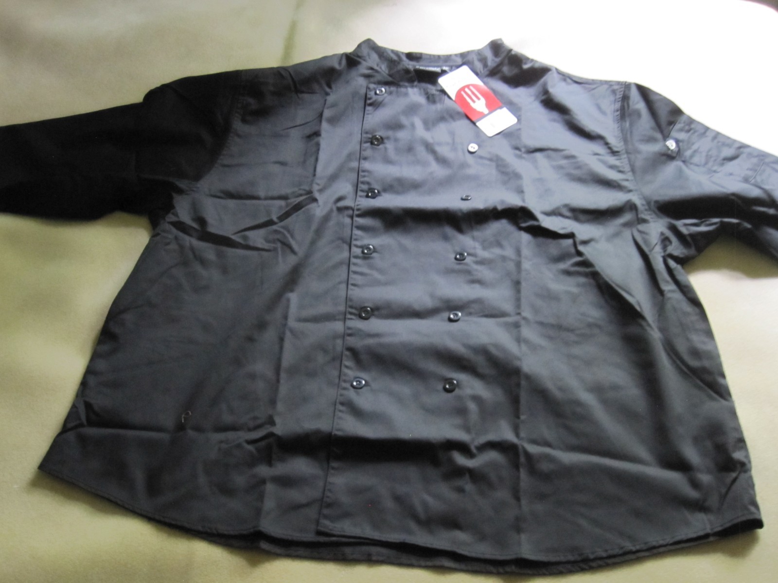Chef Works S100 Black Chef Shirt Top Size 3X New NWT