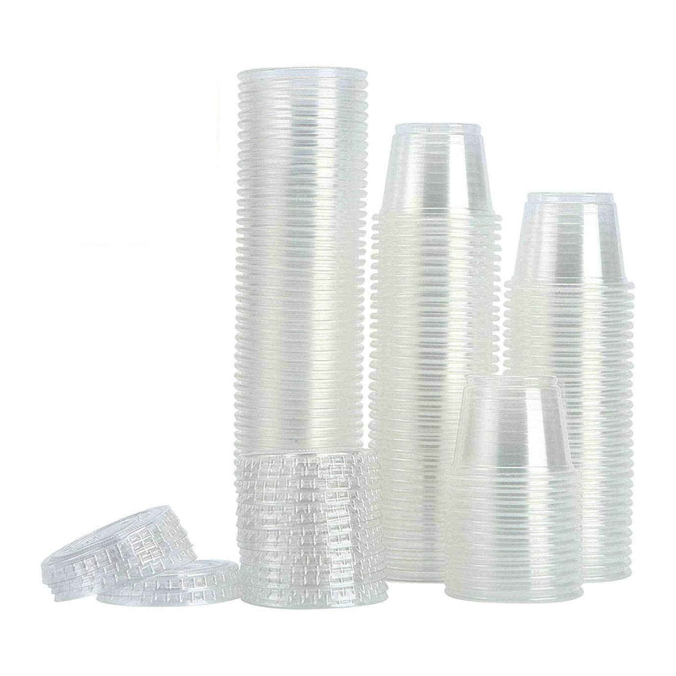TashiLiving 200-1oz Clear Polypropylene Small (Pack of 1), clear