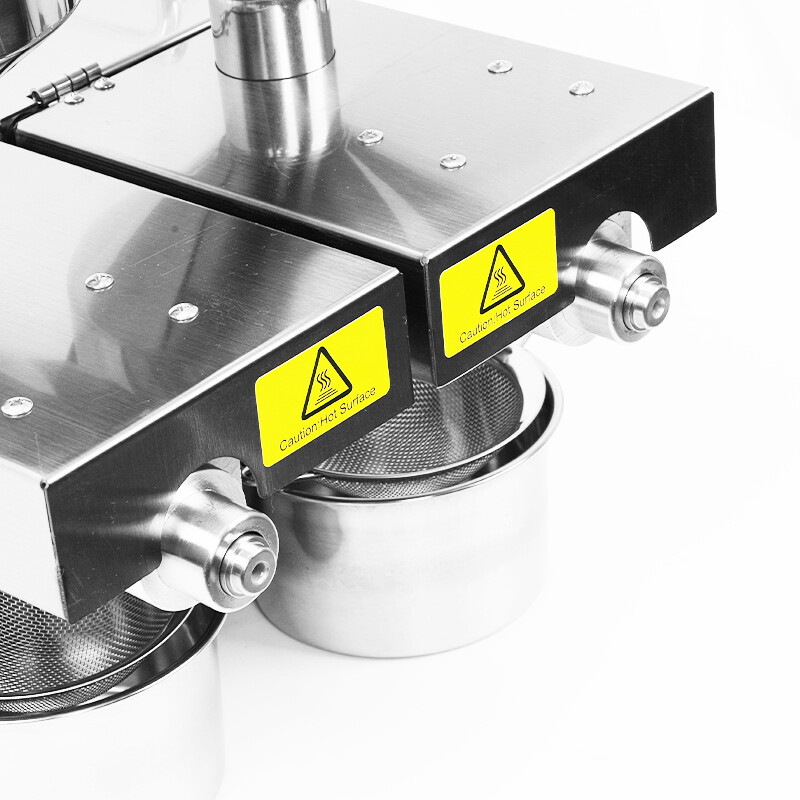 1500W Automatic Oil Press Machine with Double Oil Outlets Stainless Steel USA