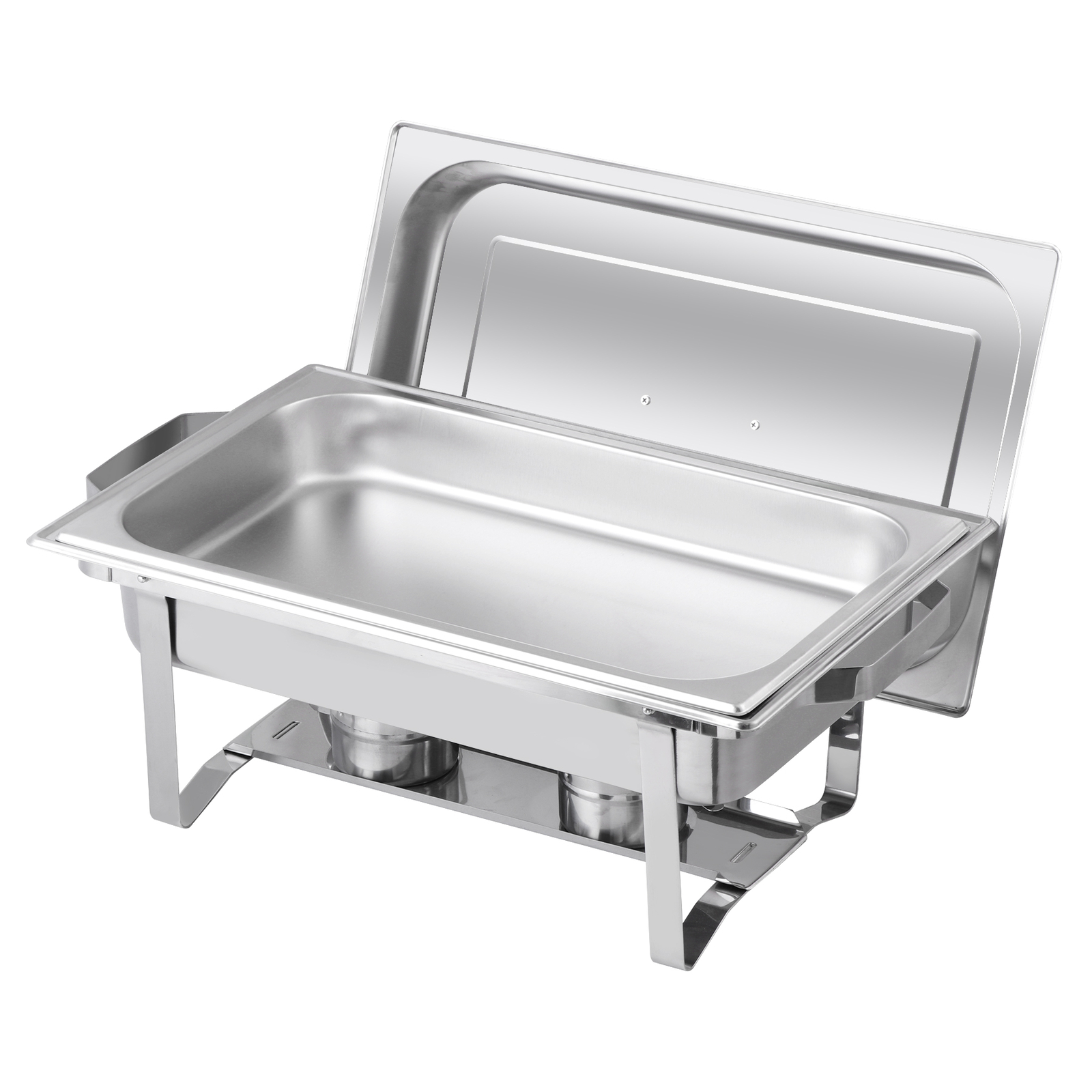 4 Pack Chafing Dish High Grade Stainless Steel Chafer Complete Set Silver 8QT